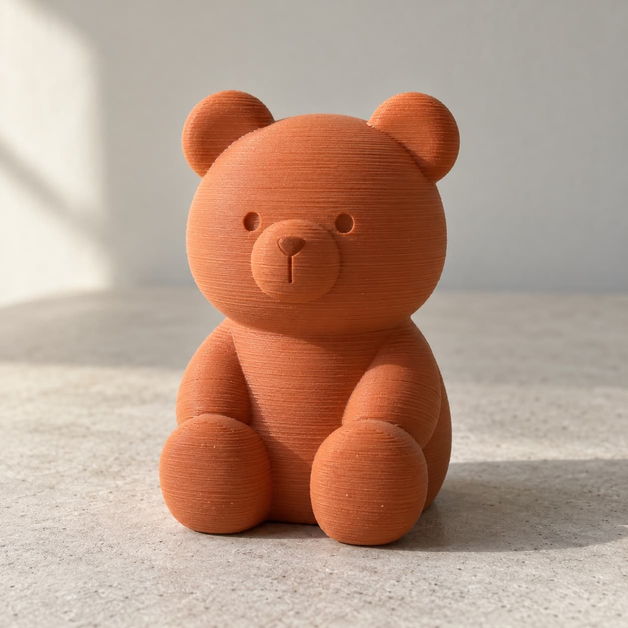 Ảnh minh họa AI: Tượng Bear mini — Đất nung