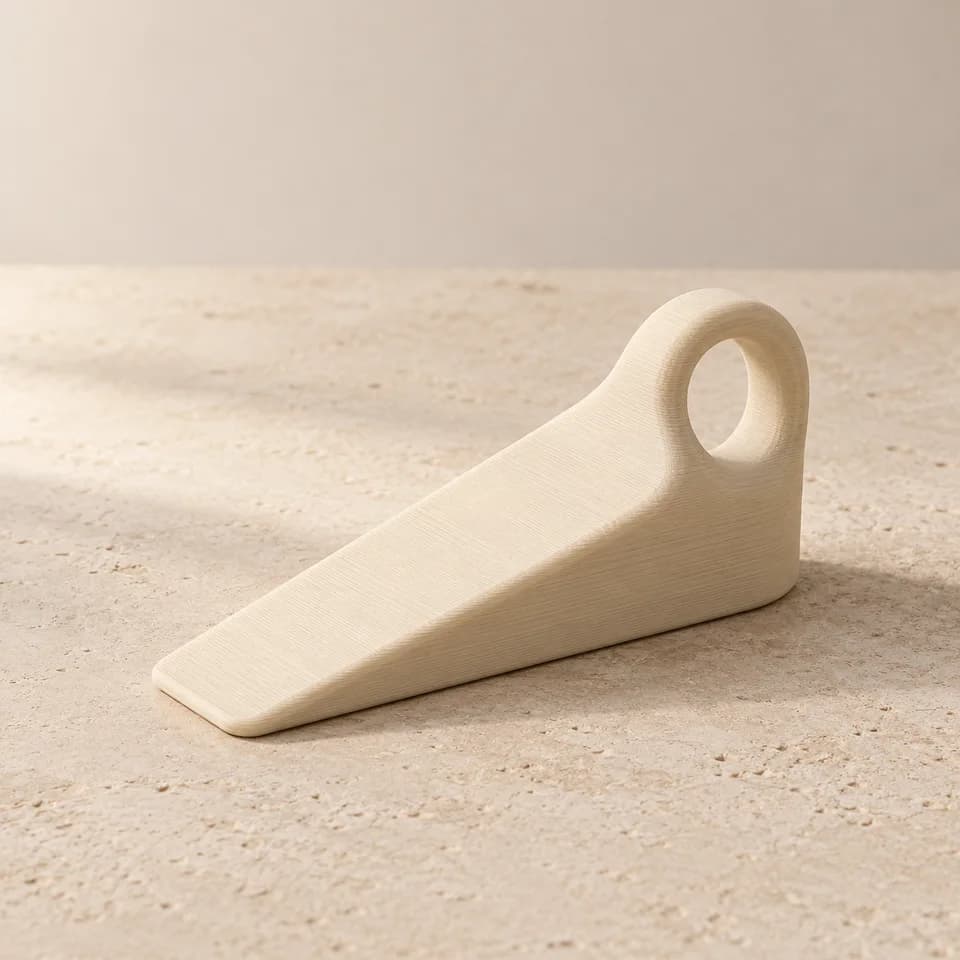 Ảnh minh họa AI: Chặn cửa Wedge — Kem