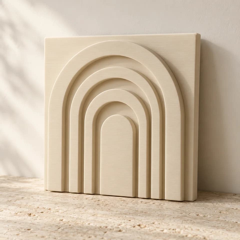 Ảnh minh họa AI: Tranh khối Relief — Kem